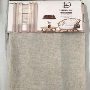 Two Grommet window curtains